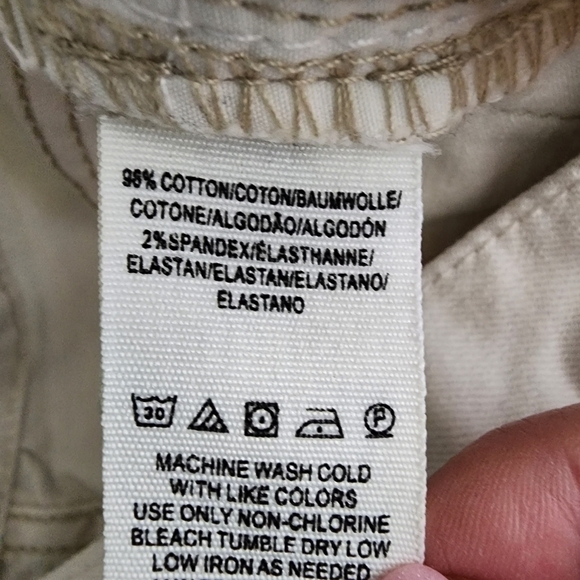 FREE PEOPLE DISTRESSED BUTTON FLY PANTS - Picture 6 of 6